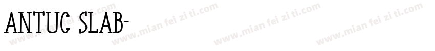 Antuc Slab字体转换